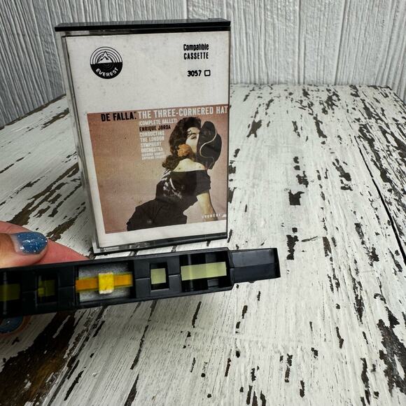 De Falla Everest SDBR3057 Three Cornered Hat Jorda LSO 200G Cassette Tape Vtg - Picture 6 of 6